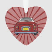 Figarations Schattigee rode Figaro Car Ornament (voorkant)