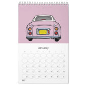 Figarations Schattigee roze Figaro Garagekalender Kalender (Jan 2027)