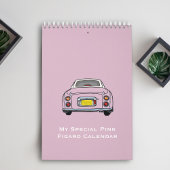 Figarations Schattigee roze Figaro Garagekalender Kalender