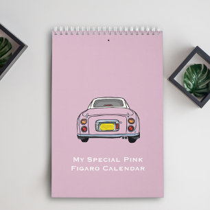 Figarations Schattigee roze Figaro Garagekalender Kalender
