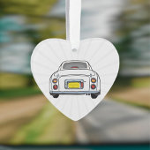 Figarations Schattigee witte Figaro Car Ornament