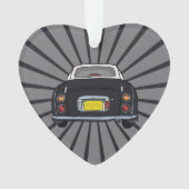 Figarations Schattigee zwarte Figaro Car Ornament (voorkant)