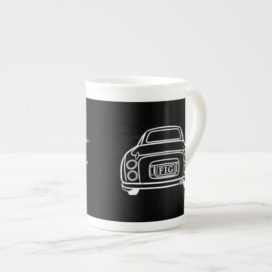 Figarations Tokyo Monogram Figaro Car Espresso Cup Porselein Kop (Voorkant rechts)