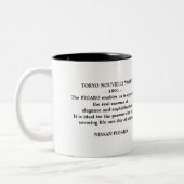 Figarations Tokyo Quote Bleke Aqua Figaro Auto Tweekleurige Koffiemok (Links)