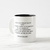 Figarations Tokyo Quote Roze Figaro Auto Tweekleurige Koffiemok (Voorkant links)