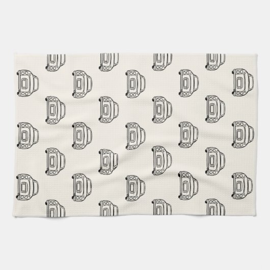 Figarine-verkeerspatroon Theedoek (Horizontaal)