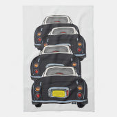Figaro Car Convoy Black Kitchen Towel Theedoek (Verticaal)