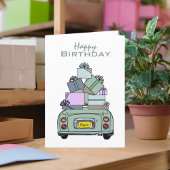 Figaro Car Happy Birthday Kaart