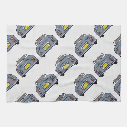 Figaro Car Lapis Grey Kitchen Towel Theedoek (Horizontaal)
