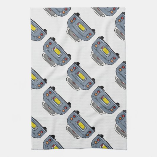 Figaro Car Lapis Grey Kitchen Towel Theedoek (Verticaal)