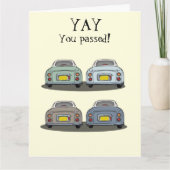 Figaro Car Pass rijexamen Gefeliciteerd Kaart (Voorkant)