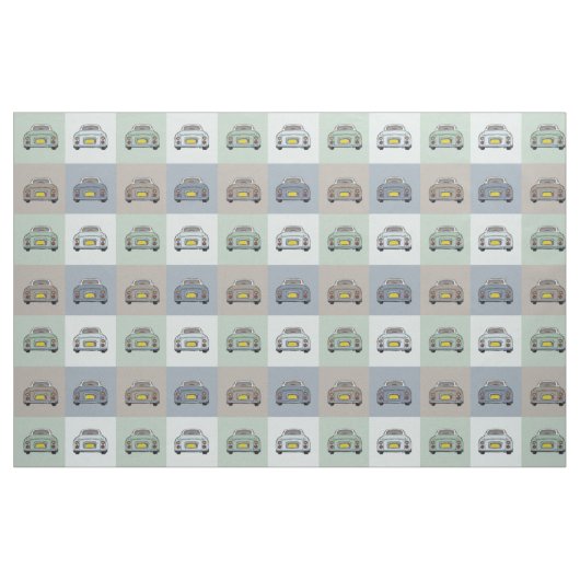 Figaro Car Pattern Fabric Stof (Fat Quarter)