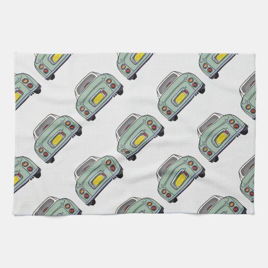 Figaro Car Pattern Kitchen Towel Theedoek (Horizontaal)