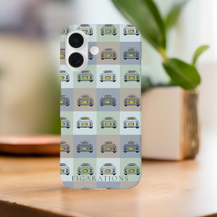 Figaro Car Pattern Name iPhone 16 Hoesje