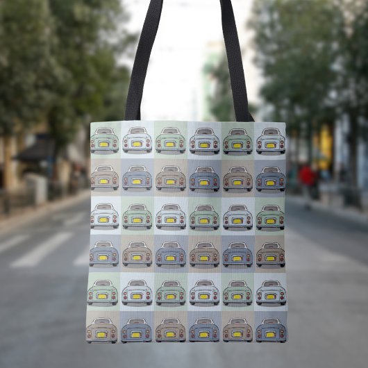 Figaro Car Pop Art Pattern Canvas tas
