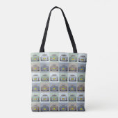 Figaro Car Pop Art Pattern Canvas tas (Achterkant)