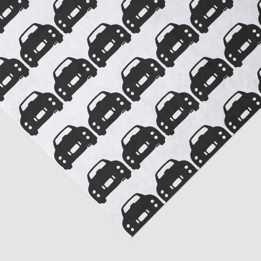 Figaro Car Silhouette Tissue Paper Tissuepapier (Detail)