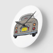 Figaro Car Topaz Mist Garage Clock Ronde Klok (Hoek)