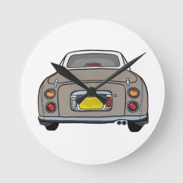 Figaro Car Topaz Mist Garage Clock Ronde Klok