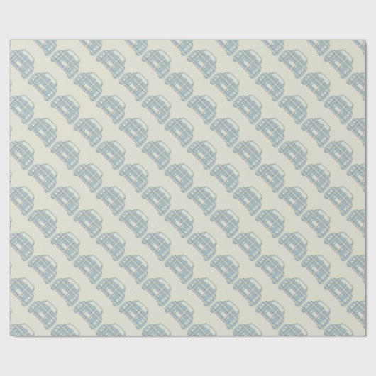 Figaro Car Wrapping Paper Tartan Cadeaupapier (Vlak)