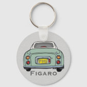 Figaro Cute Emerald Green Figaro Car Name Sleutelhanger (Voorkant)