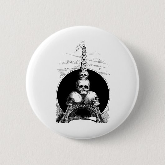 Figaro. Een Eiffeltoren voor de begraafplaats Ronde Button 5,7 Cm (Voorkant)