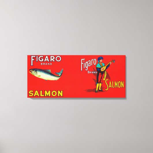 Figaro Merk Salmon Label Canvas Afdruk (Voorkant)