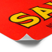 Figaro Merk Salmon Label Poster (Hoek)