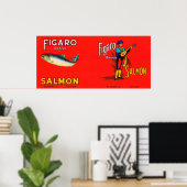 Figaro Merk Salmon Label Poster (Thuiskantoor)