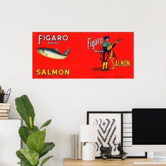 Figaro Merk Salmon Label Poster (Thuiskantoor)