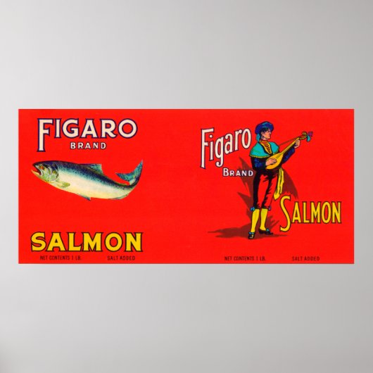 Figaro Merk Salmon Label Poster (Voorkant)
