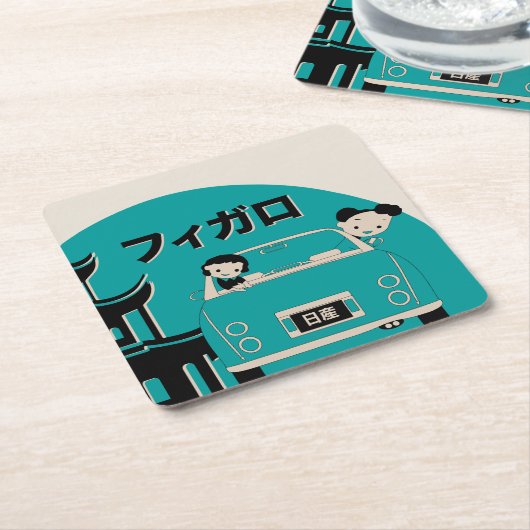 Figaro-Onderzetters Kartonnen Onderzetters (Schuin)