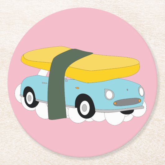 Figaro-Onderzetters Ronde Kartonnen Onderzetter (Voorkant)