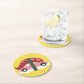 Figaro-Onderzetters Ronde Kartonnen Onderzetter (Insitu)