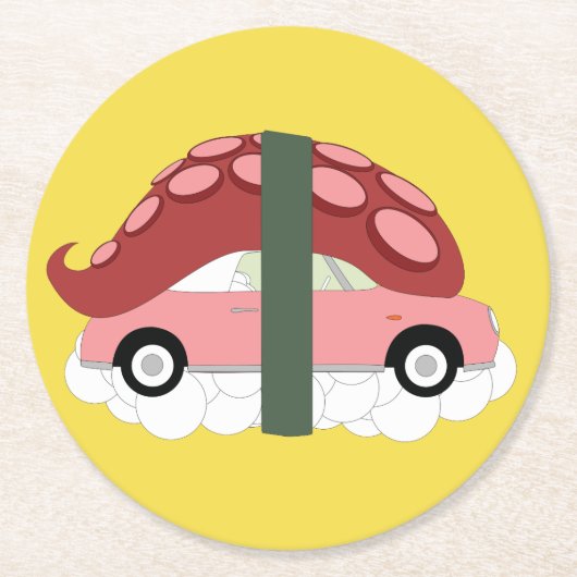 Figaro-Onderzetters Ronde Kartonnen Onderzetter (Voorkant)