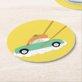 Figaro-Onderzetters Ronde Kartonnen Onderzetter (Gebogen)