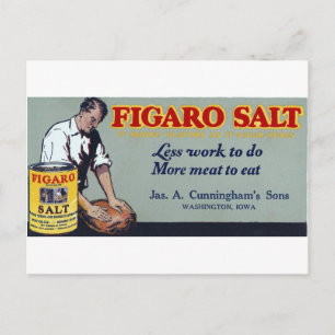 Figaro Salt Ad Washington,IA Briefkaart