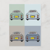 Figaro Seizoen Briefkaart motorauto's (Voorkant)