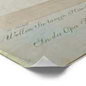 Figaro, valet to Count Almaviva Poster (Hoek)