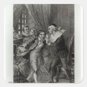 Figaro Vierkante Sticker