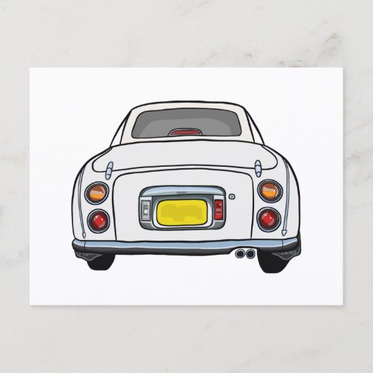 Figaro Witte figaro Briefkaart auto (Voorkant)