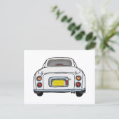 Figaro Witte figaro Briefkaart auto (Staand voorkant)