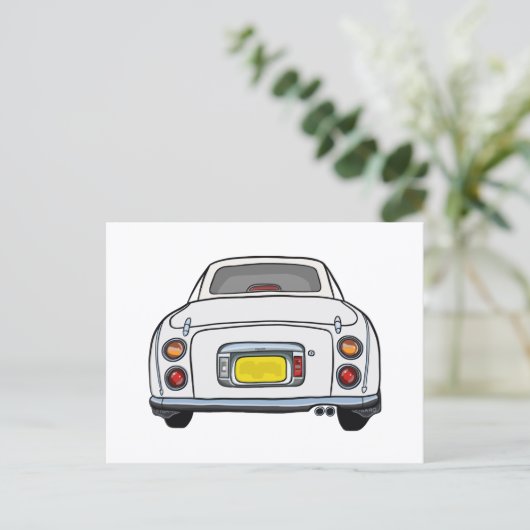 Figaro Witte figaro Briefkaart auto (Staand voorkant)