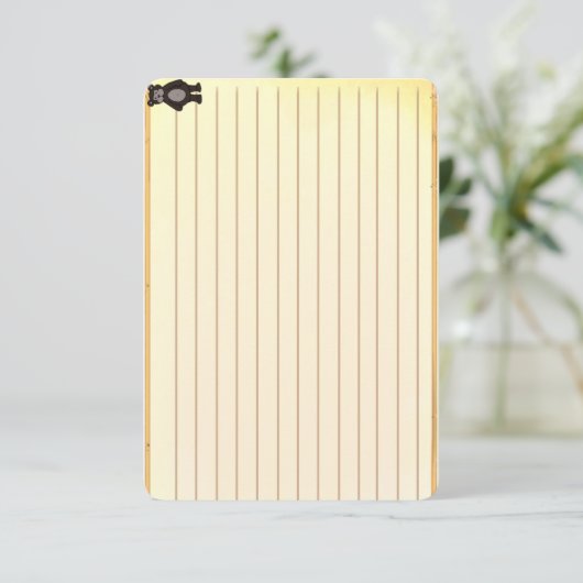 Figdewdrop Bear recipe notecards (Staand voorkant)