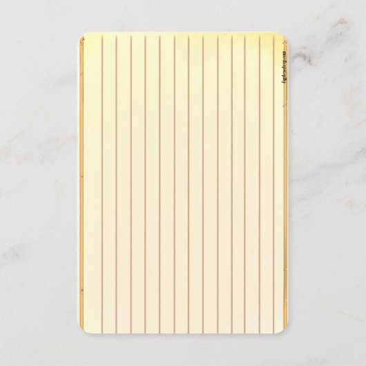 Figdewdrop Bear recipe notecards (Achterkant)