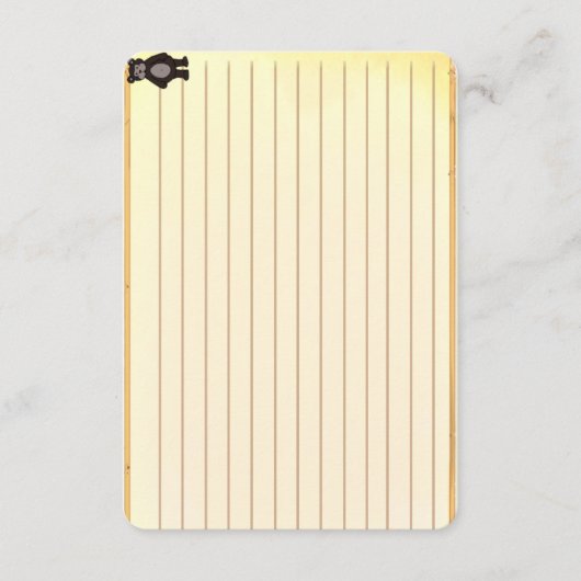 Figdewdrop Bear recipe notecards (Voorkant)