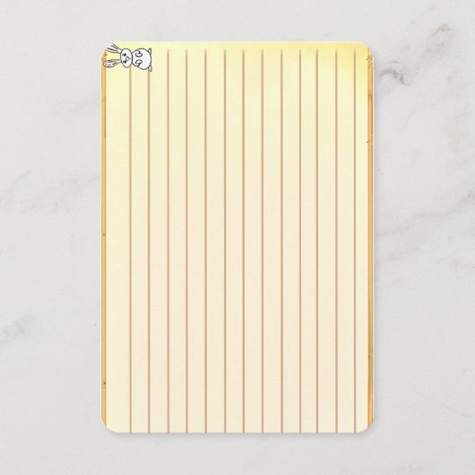 Figdewdrop Bunny recipe notecards (Voorkant)