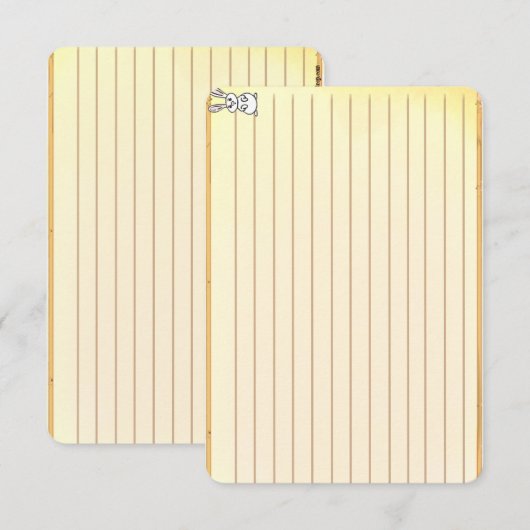 Figdewdrop Bunny recipe notecards (Voorkant / Achterkant)