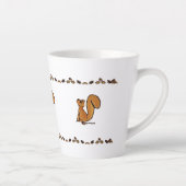 figdewdrop Eekhoorn Eikel & Bladeren Kleine Latte Mok (Rechts)