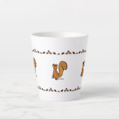 figdewdrop Eekhoorn Eikel & Bladeren Kleine Latte Mok (Voorkant)